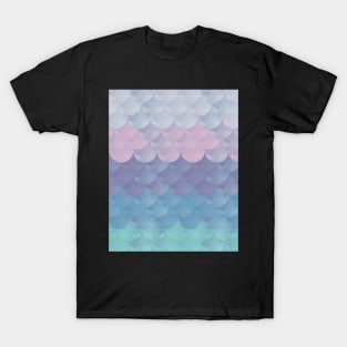 Pastel Mermaid Scales Pattern T-Shirt